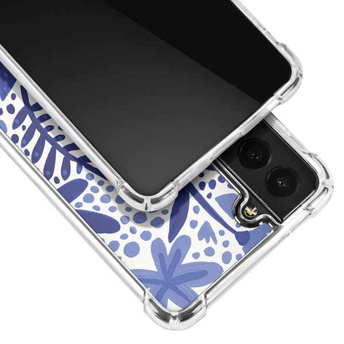Cat Coq Blue Garden Galaxy S21 FE Clear Case
